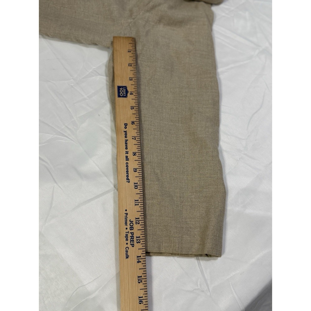 L.L. Bean Vtg ‎ blazer/coat Brushed Cotton Tan/Beige work/business 3/4 Sleeves - Picture 6 of 15